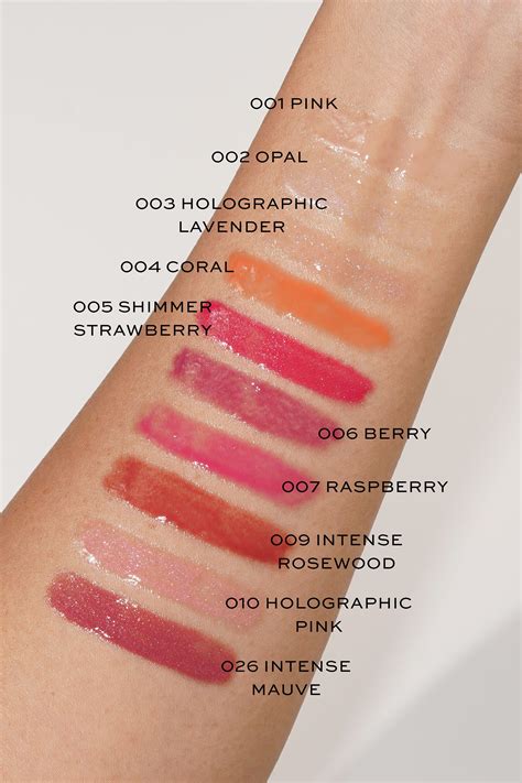 dior addict lip glow precio|Dior lip gloss color chart.